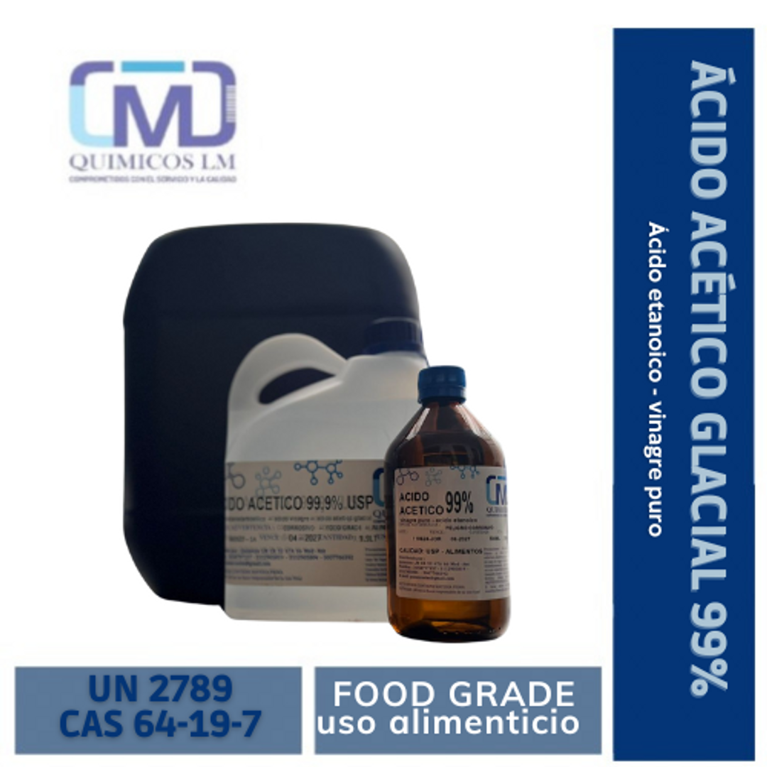 ÁCIDO ACÉTICO 99% USP/ALIMENTOS