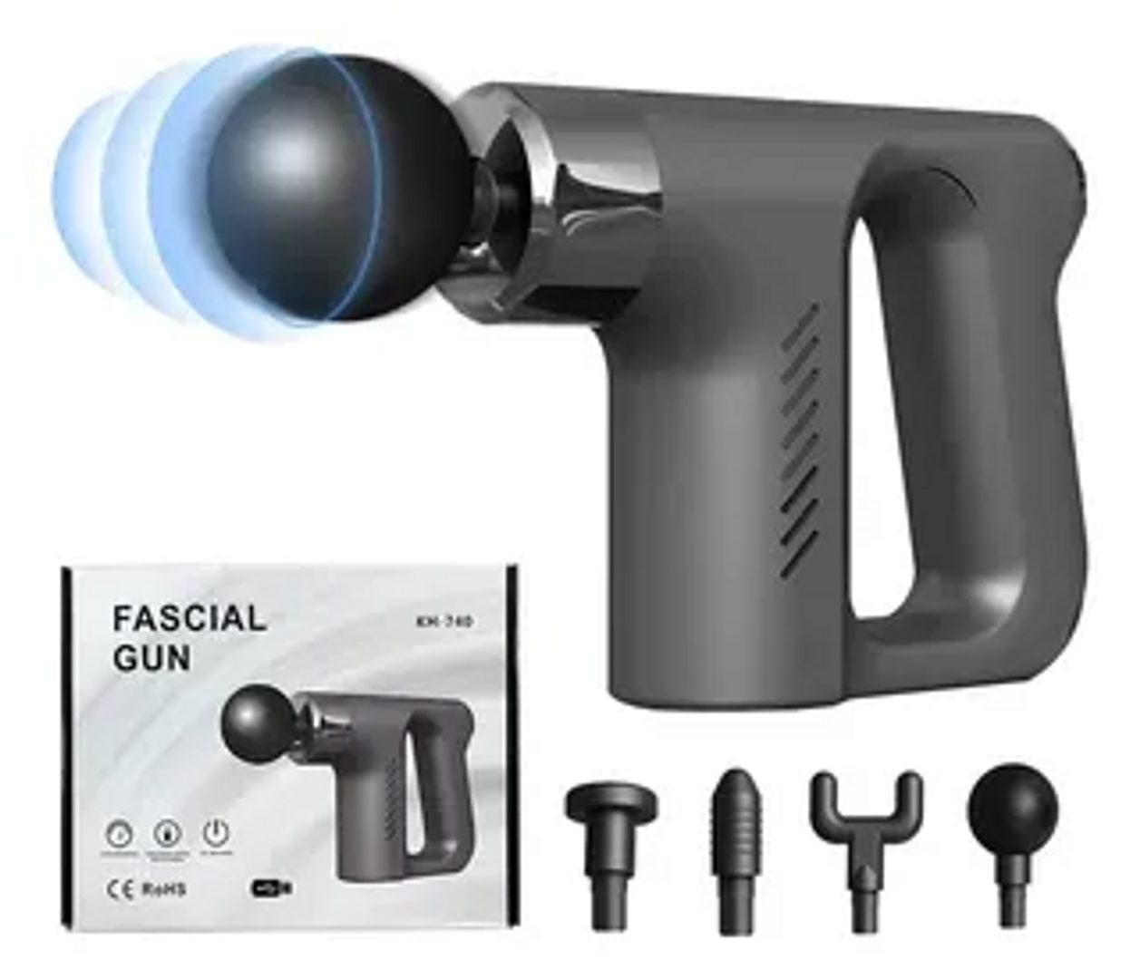 PISTOLA DE MASAJES FASCIAL GUN KH-740