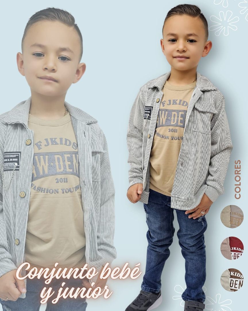 Conjunto tres piezas para niño