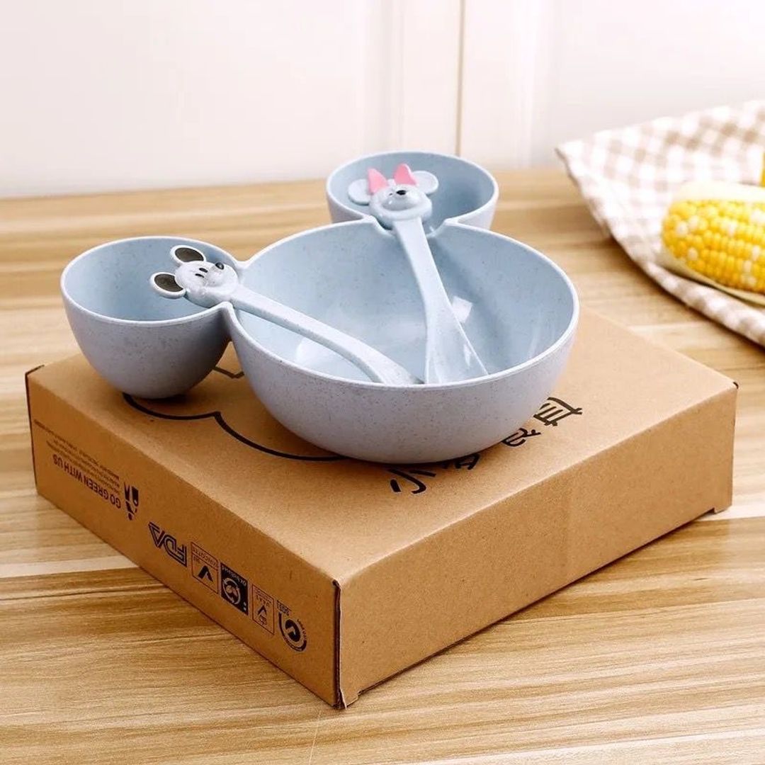 Set plato y cubiertos Mickey 
