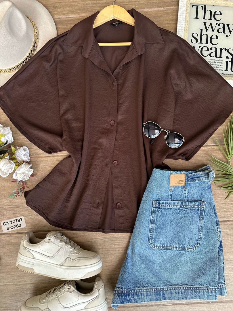 CAMISERA MANGA CORTA ANCHA VY2787