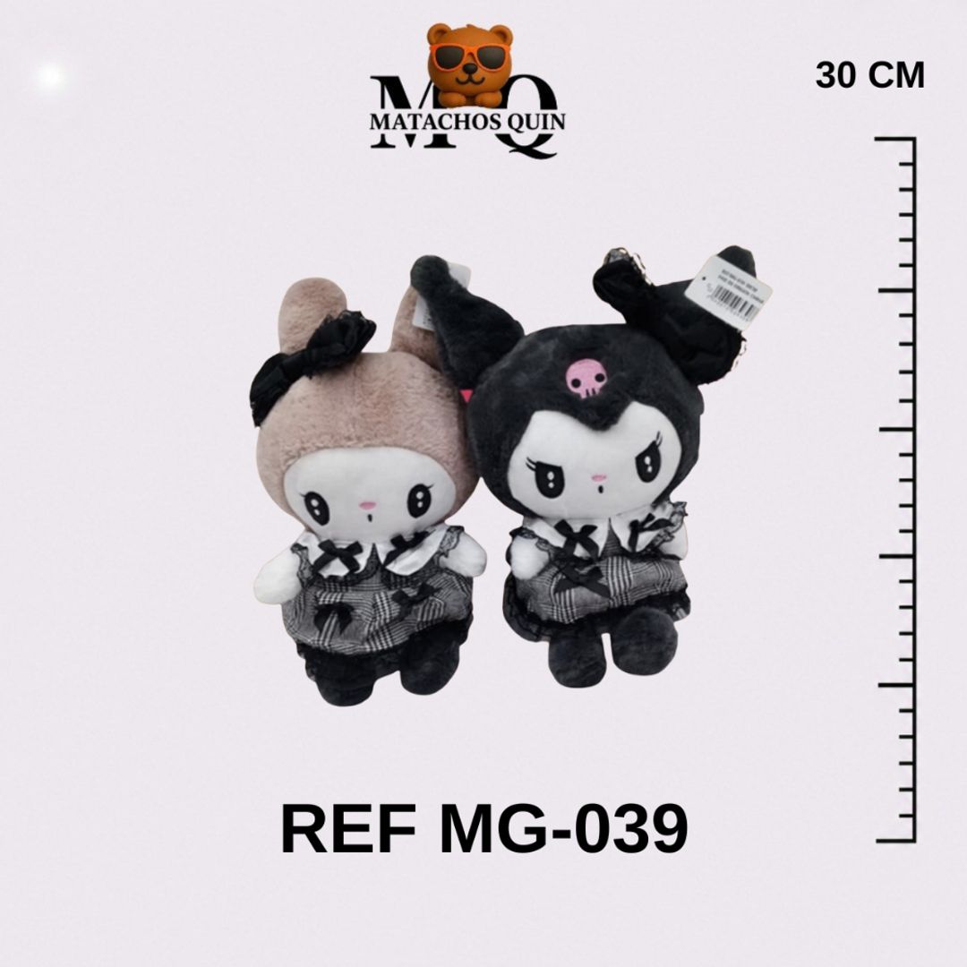 KUROMI & MELODY CON VESTIDO NEGRO