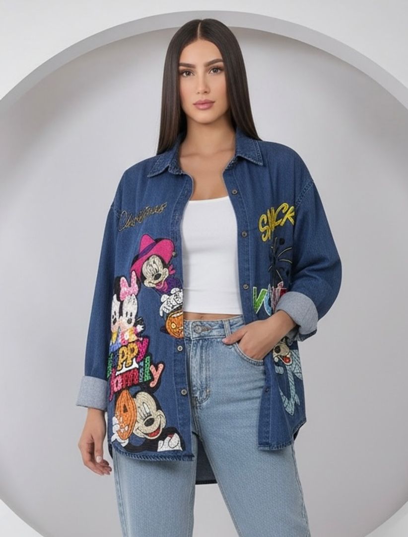 CHAQUETA DENIM MICKEY WICH