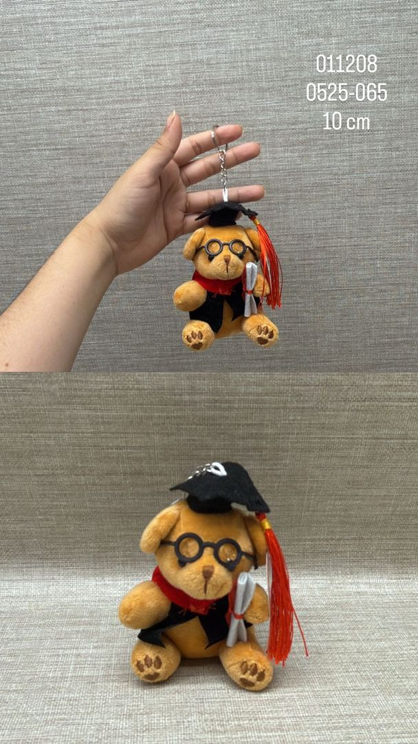 LLAVERO OSO GRADUADO CARAMELO 10 CM