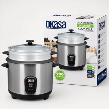 OLLA ARROCERA DKASA VAPORERA 1.8 LITROS ACERO - imagen 1