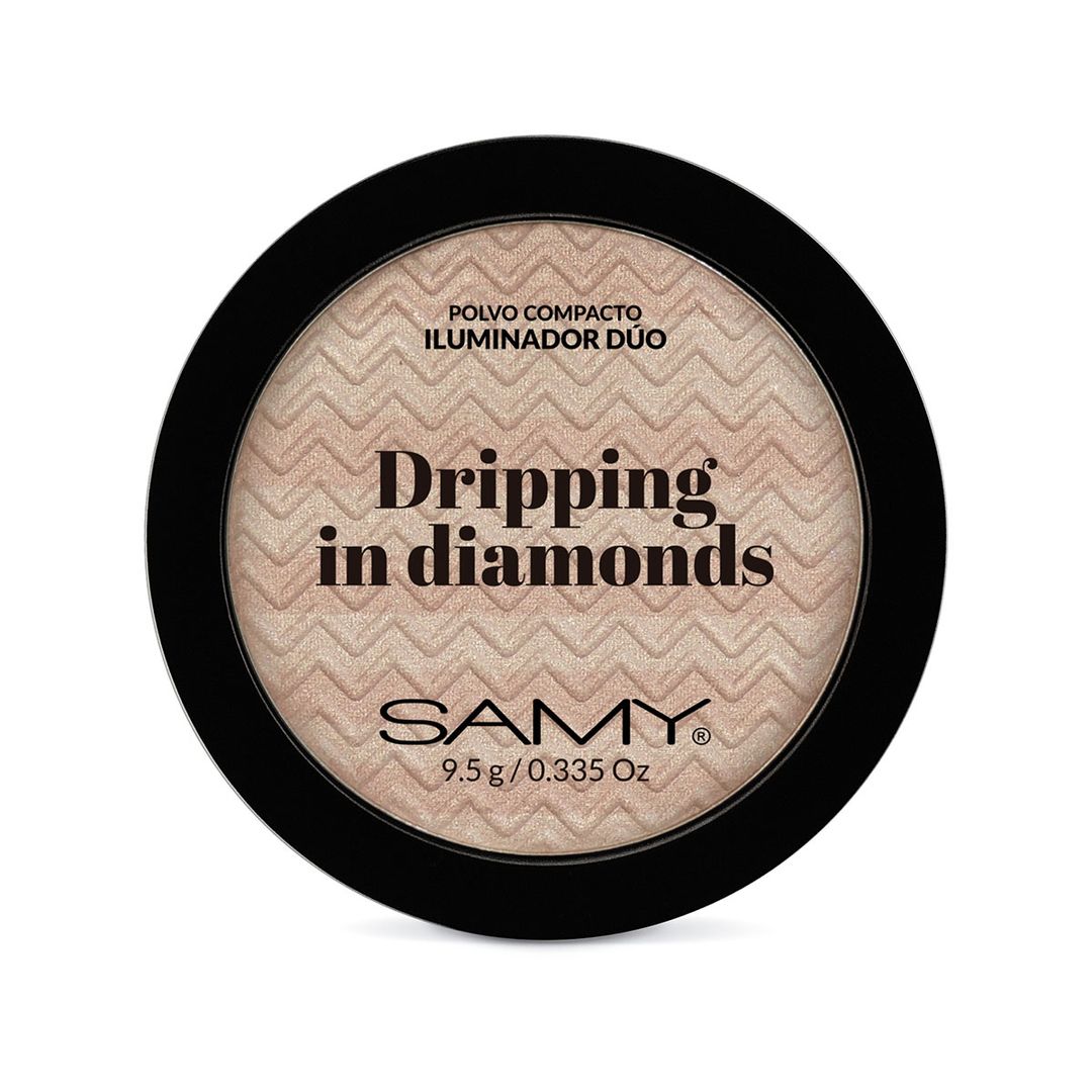 POLVO COMPACTO ILUMINADOR DRIPPING IN DIAMONDS SAMY