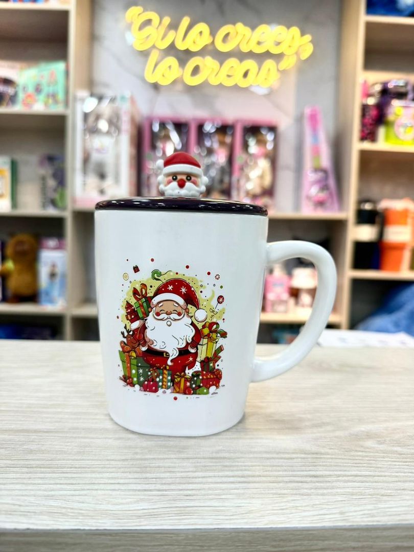 POCILLO NAVIDEÑO  GRANDE APLIQUE GOM