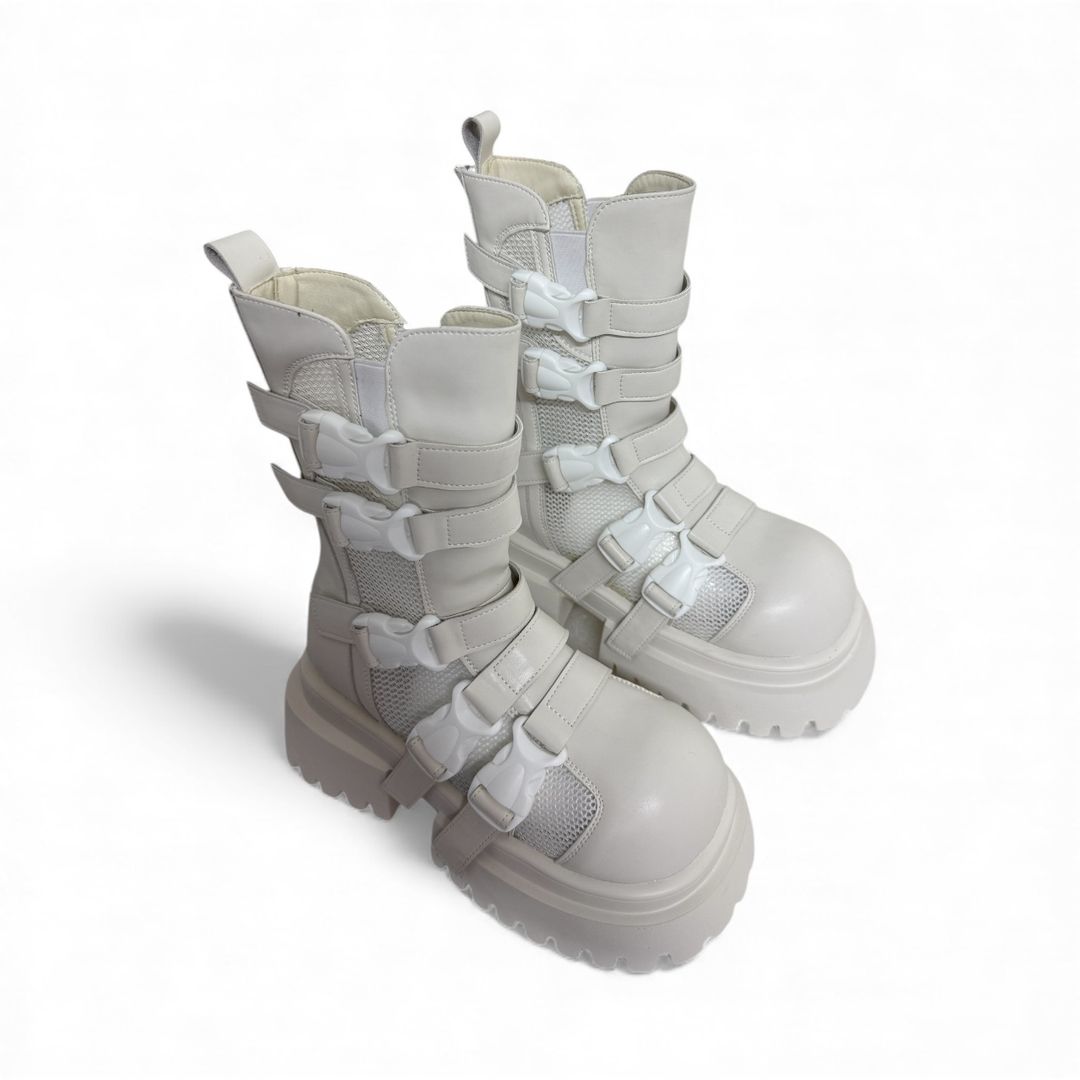 Botas chunky blancas 