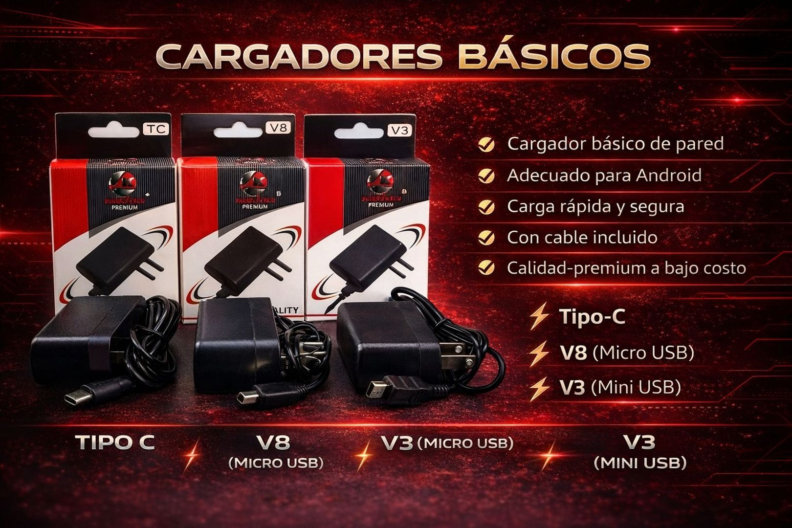 Cargador genérico Kinotec 