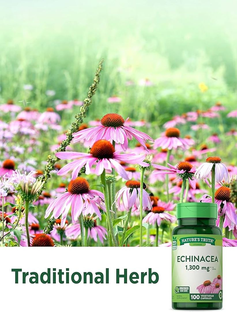 Extracto de Equinácea ECHINACEA 1300 mg  100 unidades