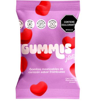 Imagen del producto GUMMIS CORAZONES FRAMBUESA X 30GR NATIF