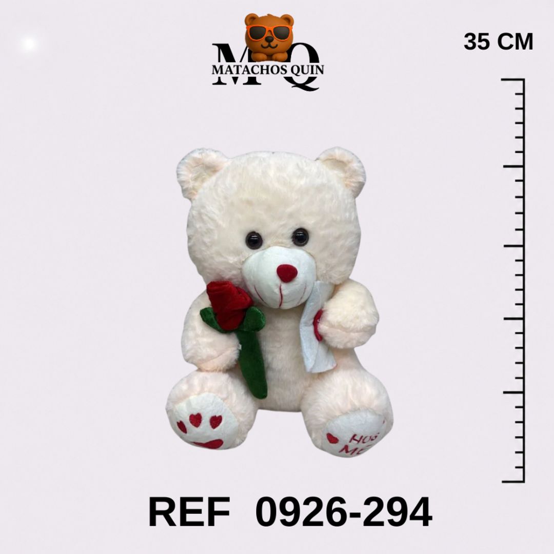 OSO SURTIDO CON ROSA Y CARTA