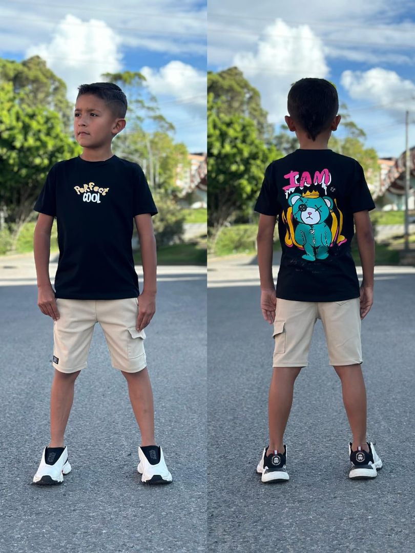 Conjunto deportivo corto para niño