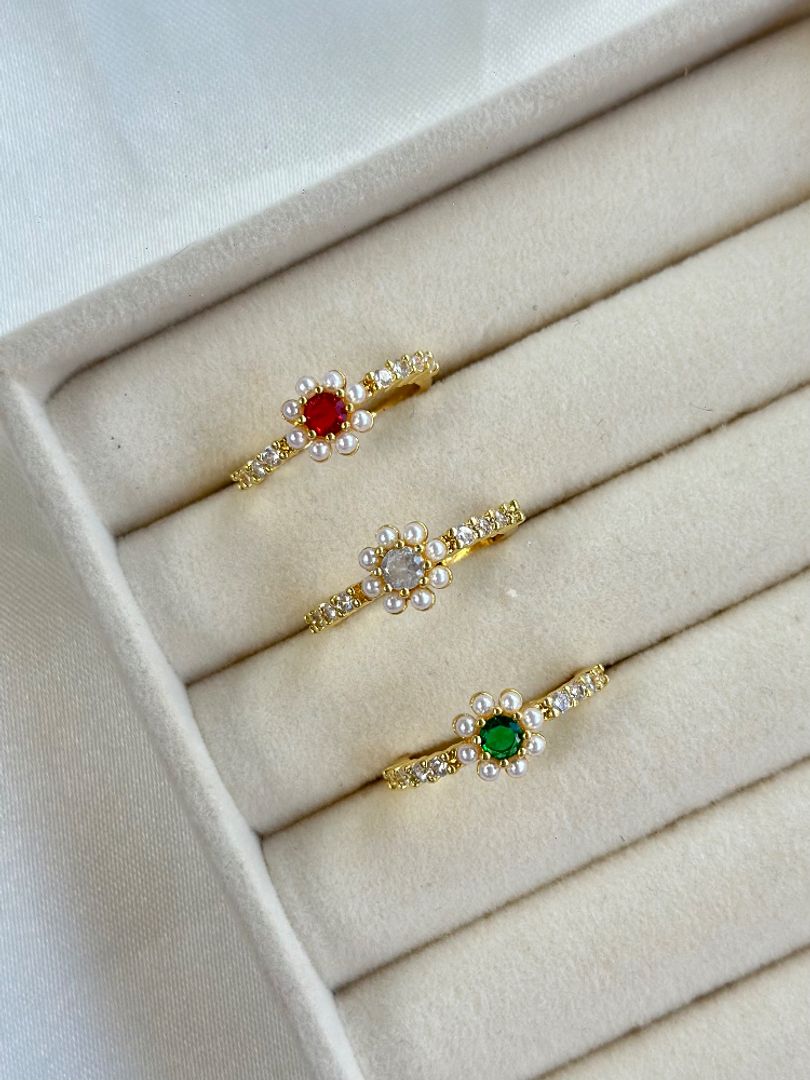 Anillo margarita color 