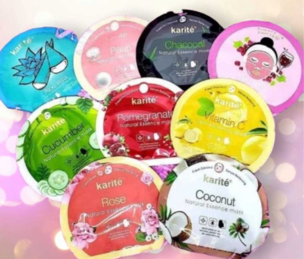 VELO COCONUT, FRESA, ROSAS, ALOE Y ARROZ KARITE 
