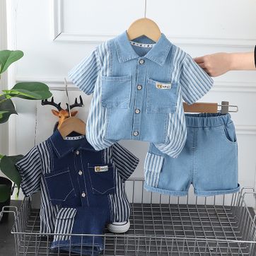 Set Bermuda y Camisa de Jean - imagen 1