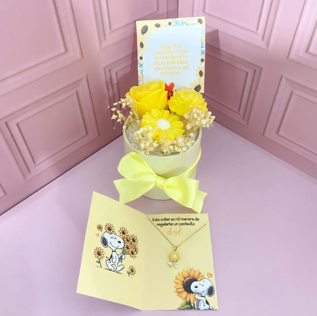  DETALLE BOUQUETE FLORES AMARILLAS