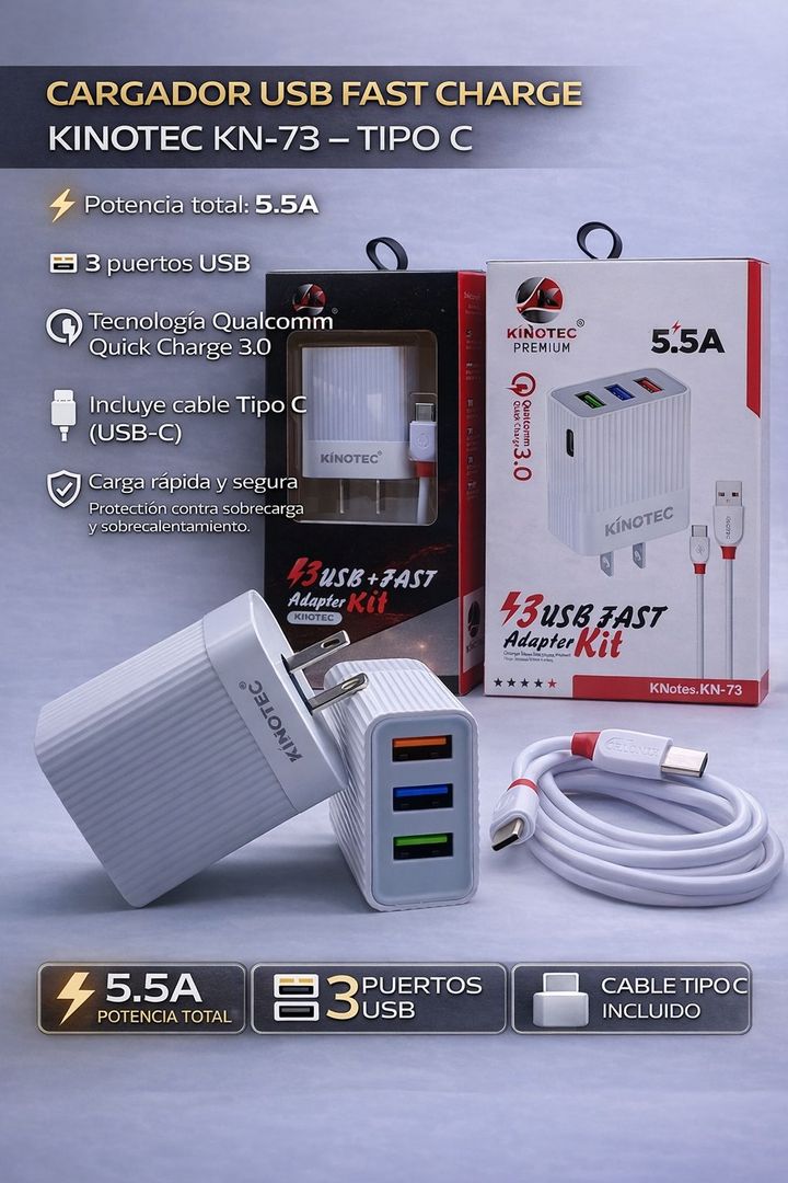 Cargador Kinotec KN-73 TC