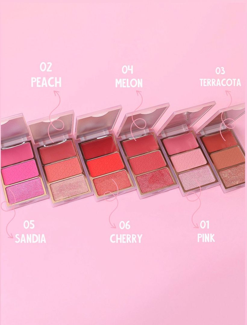 RUBOR VELVET CRUSH X3 BLOOMSHELL