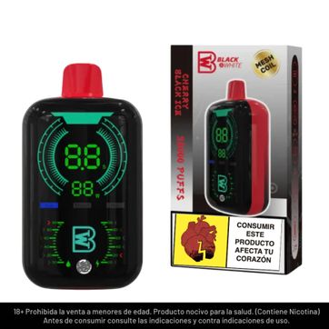 Imagen del producto Black And White Cherry Black Ice 28.000 Puffs