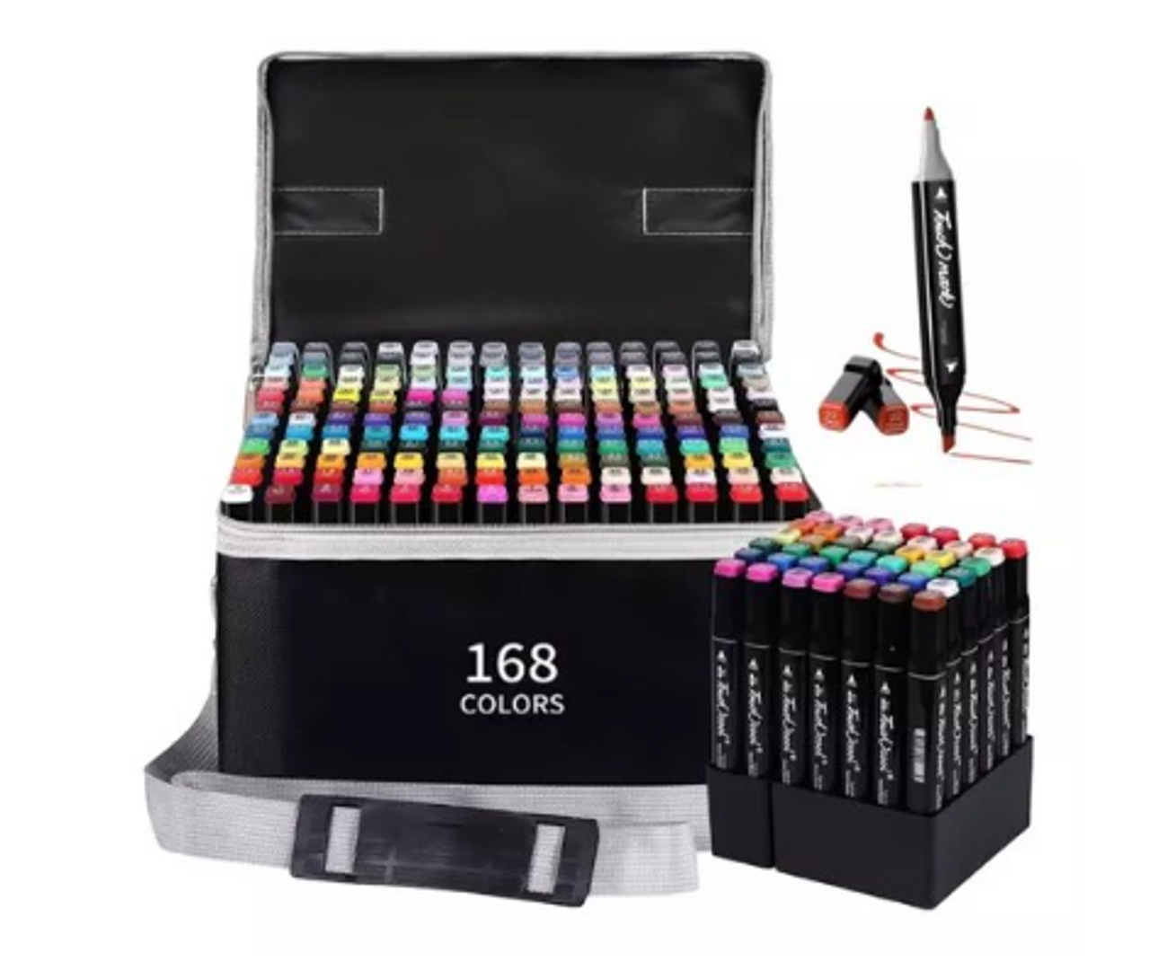 ESTUCHE DE MARCADORES 168PCS