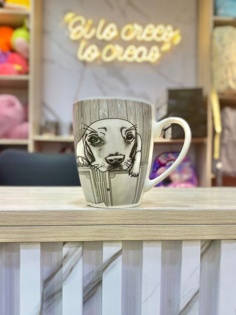 MUG CERAMICA PERRITOS 