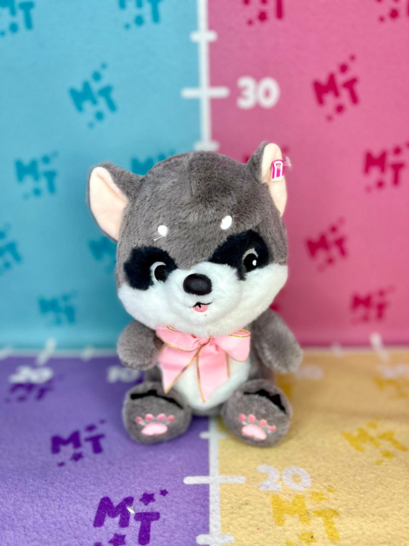 Mapache moño rosa 20cm