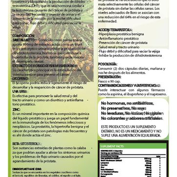 FÓRMULA PARA LA PRÓSTATA - imagen 2