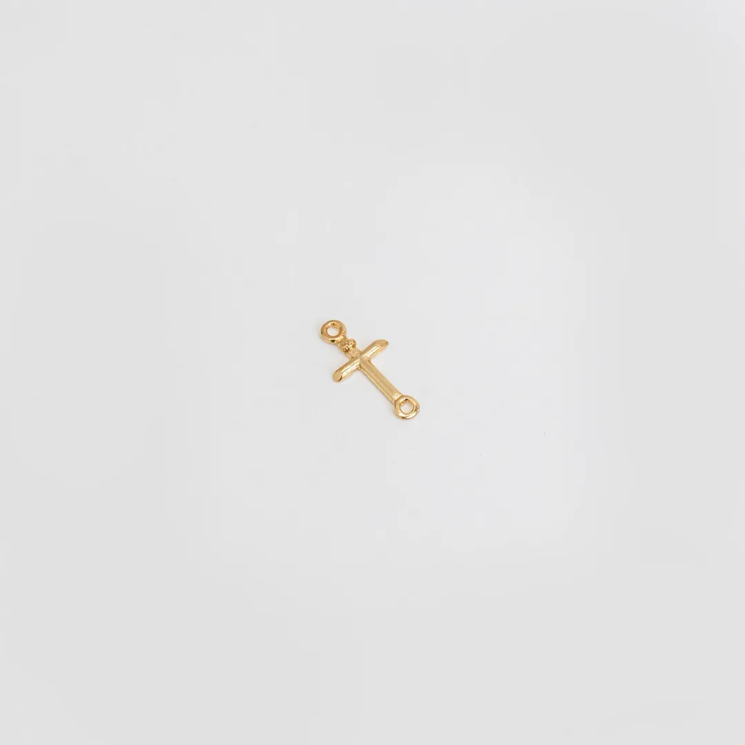 Pulsera cruz inri y balín 4mm