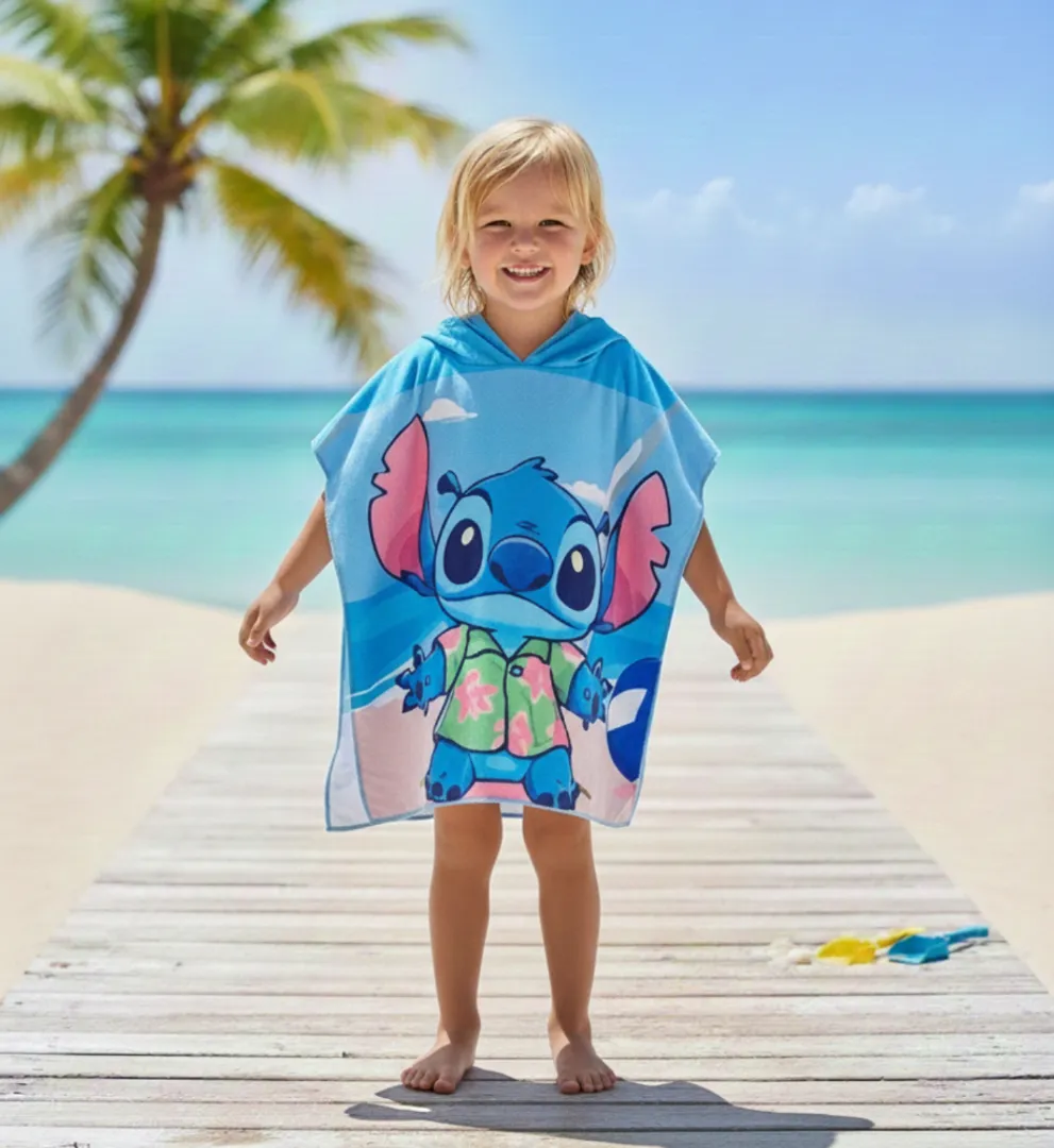 Toalla con capucha Stitch 