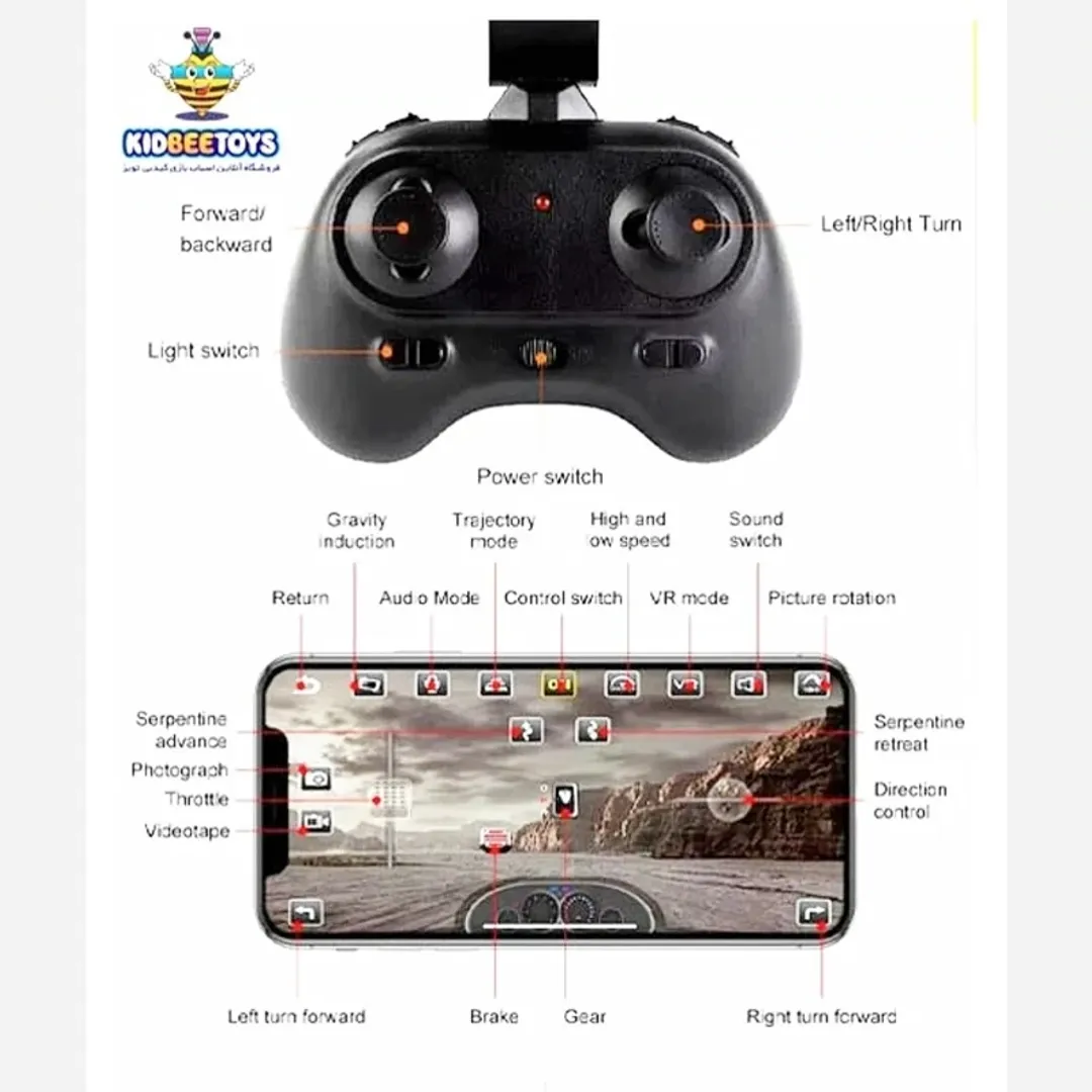 CARRO A CONTROL REMOTO 4X4 DRIVE CON CAMARA 4K