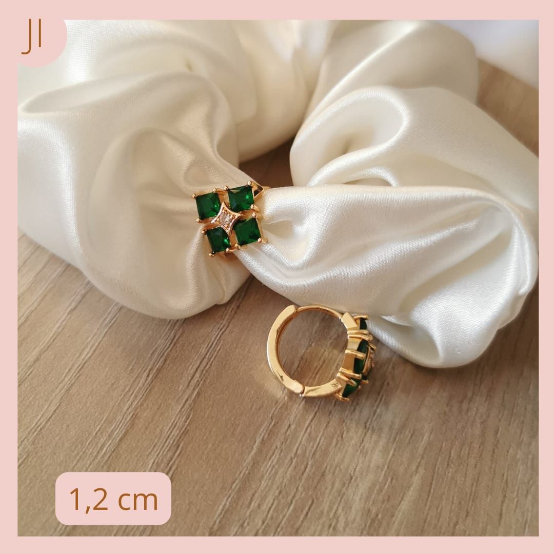 Candongas Verde Esmeralda