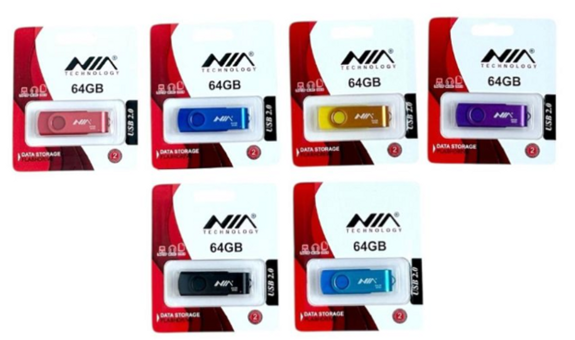 MEMORIAS USB COLORES 64GB