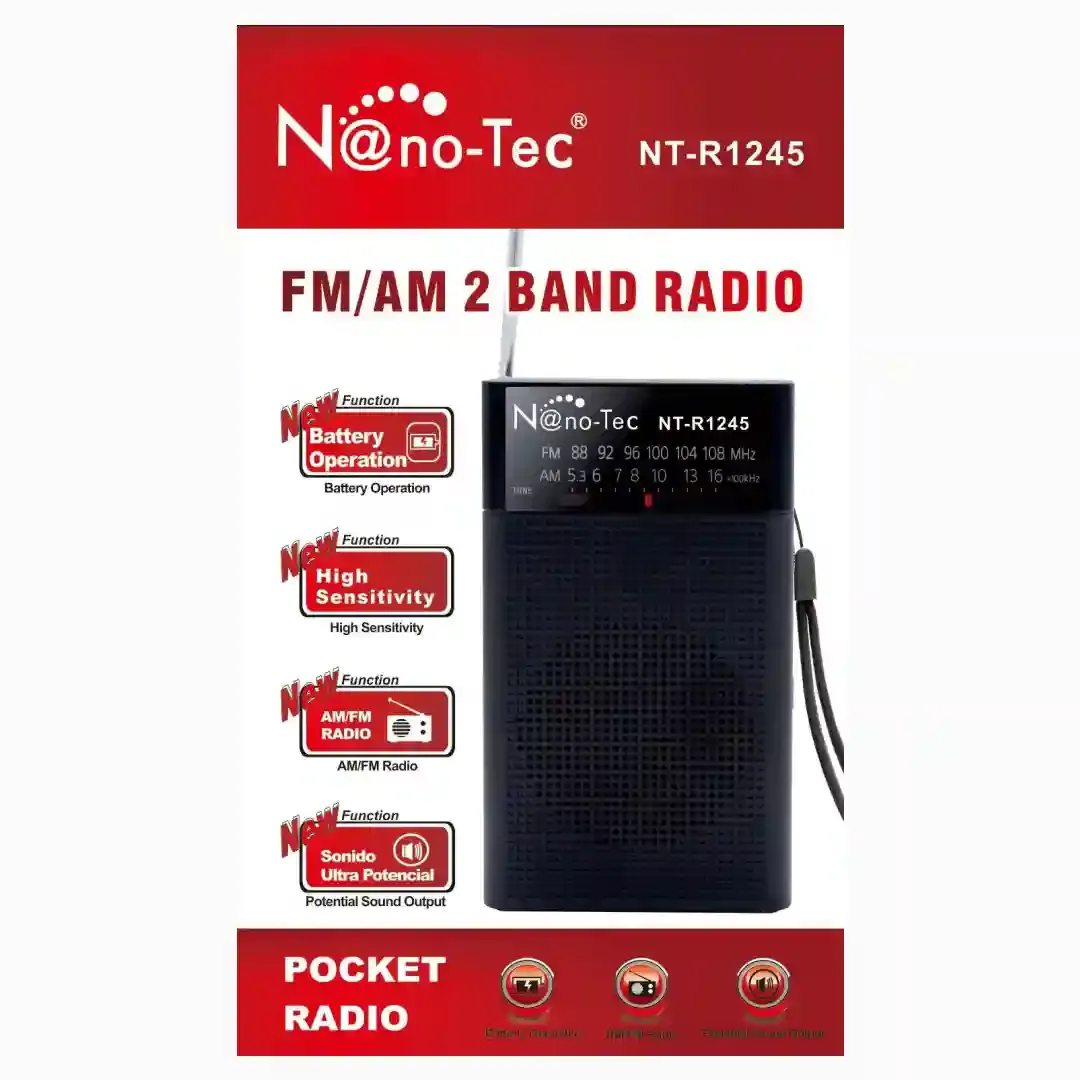 MINI RADIO NANOTEC AM-FM BATERIA 