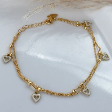 Imagen del producto Tobillera corazones 