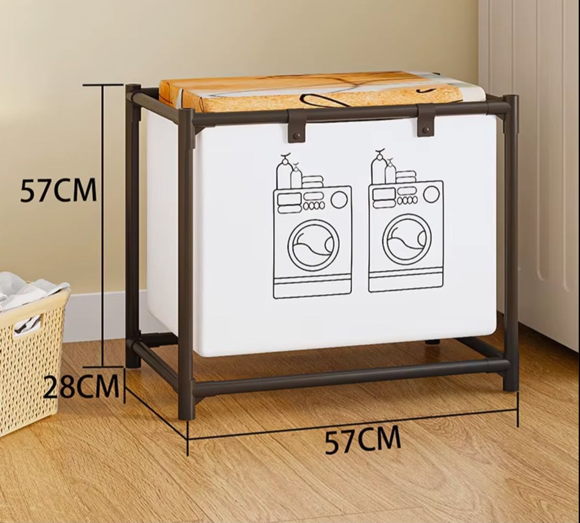 CESTA DE ROPA DOBLE