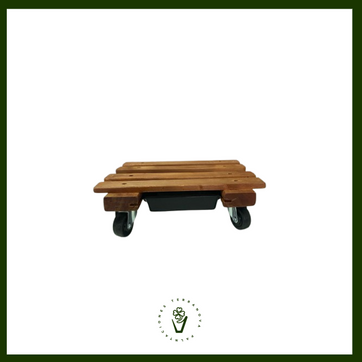 SOPORTE DE MADERA CON RODACHIN - imagen 1