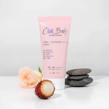 EXFOLIANTE ROSA MOSQUETA Y PIEDRA VOLCANICA CLICK HAIR - imagen 1