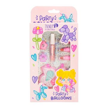 Kit De Maquillaje Para Niñas Party Balloons - imagen 1