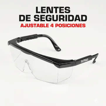 Imagen del producto LENTES DE SEGURIDAD TRANSPARENTES  CON FRANJA NEGRA