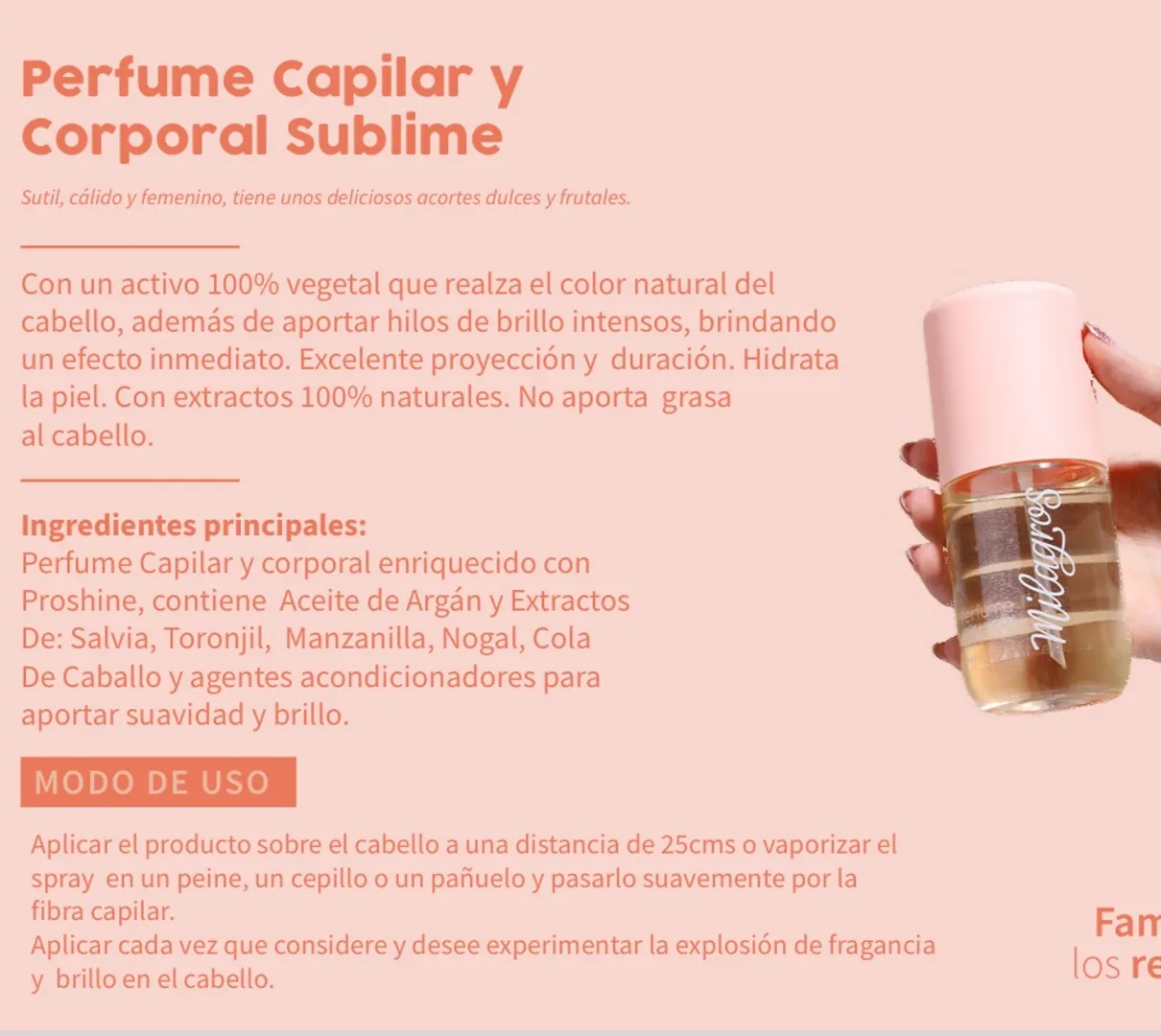 PERFUME CAPILAR SUBLIME