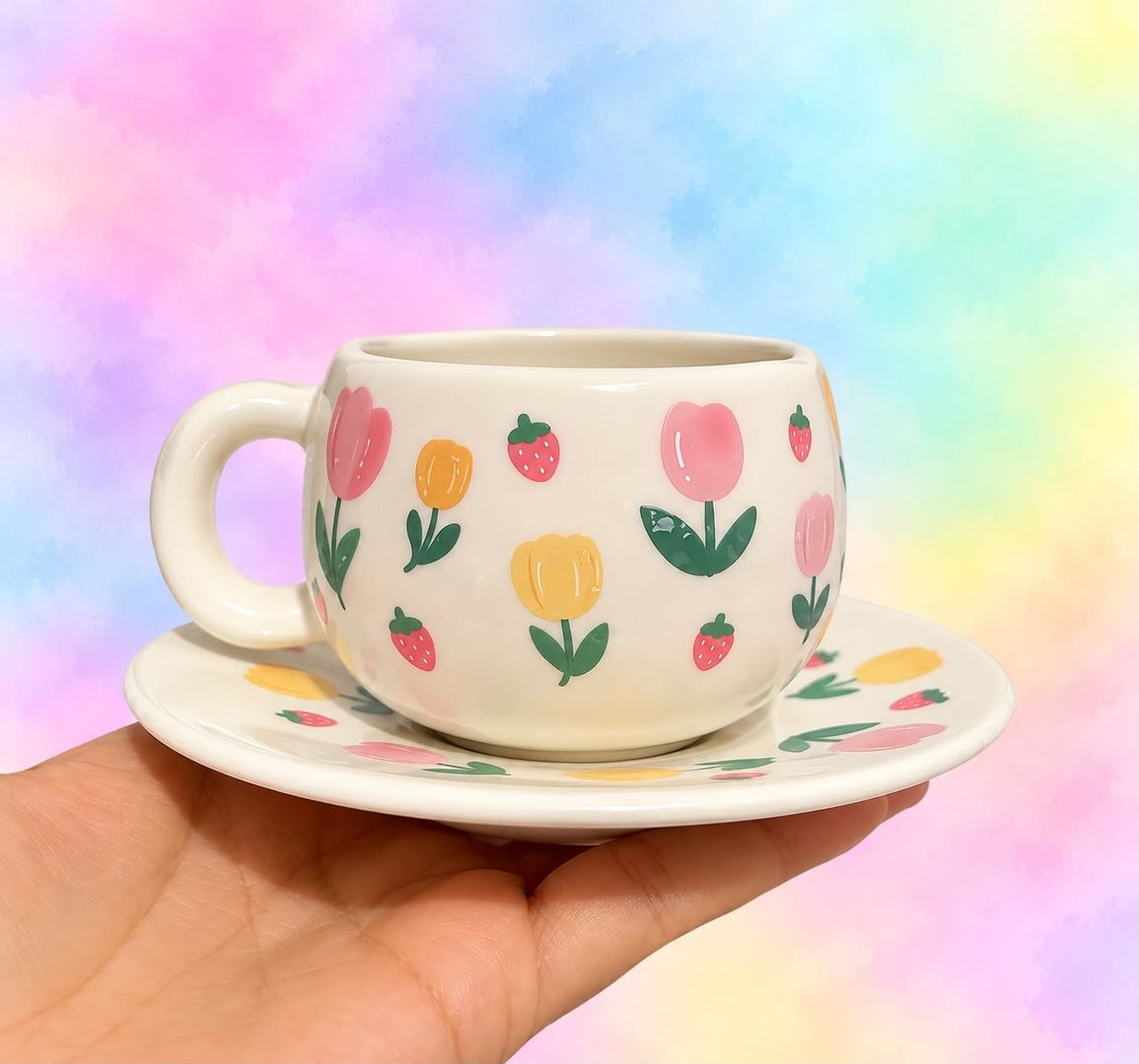 Mug tintero con plato