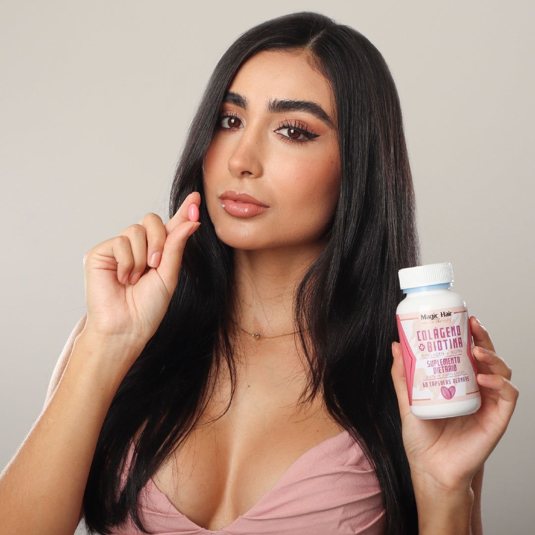 Cápsulas blandas de colágeno y biotina Magic Hair