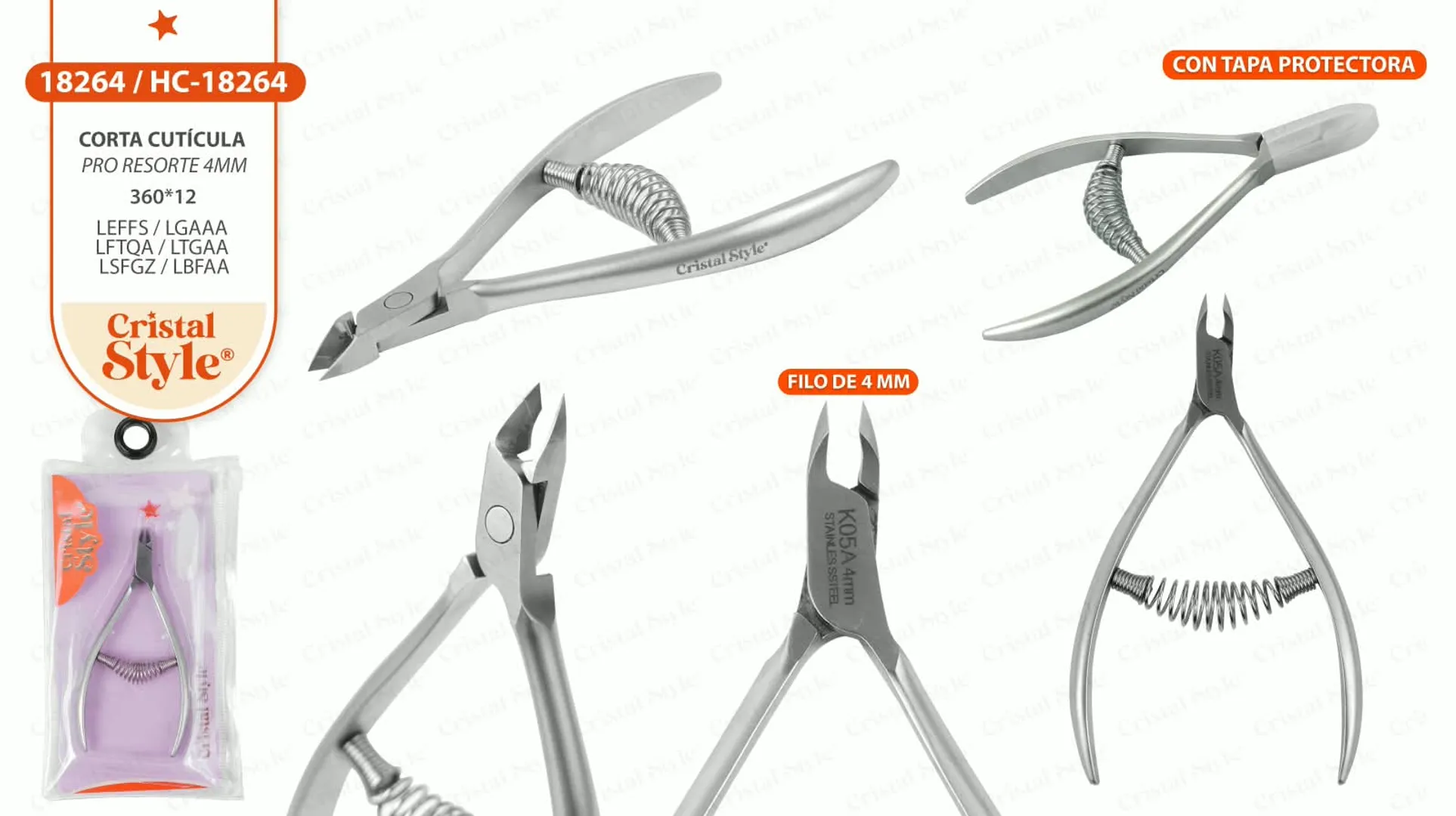 Cortacutícula Pro Resorte 4mm