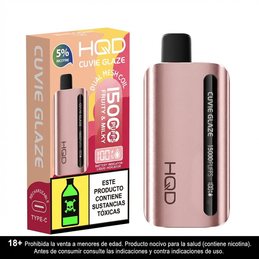 HQD Glaze Fruity and Milky 15.000 Puffs