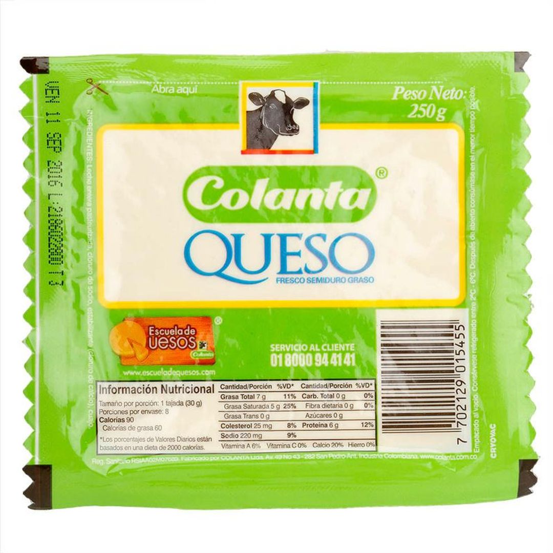 QUESO BLANCO COLANTA*250G
