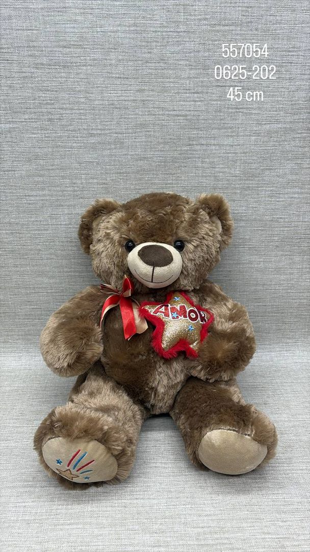 OSO CON ESTRELLA 45 CM