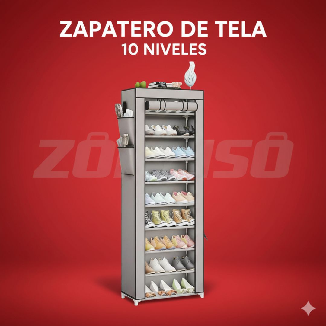 ZAPATERO ARMABLE DE TELA - 10 Niveles