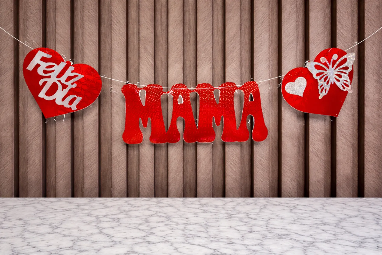 GUIRNALDA FELIZ DÍA MAMÁ MARIPOSA 