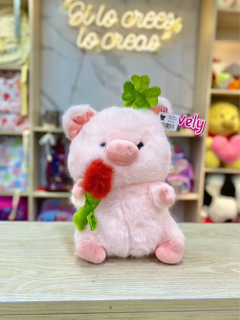 PELUCHE CERDO ROSA ( 21 CM ) 